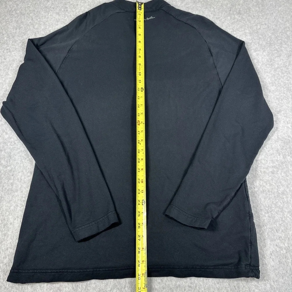 Travis Mathew Men's 1/4 Zip Networking Golf Pullover Athleisure Size M Black